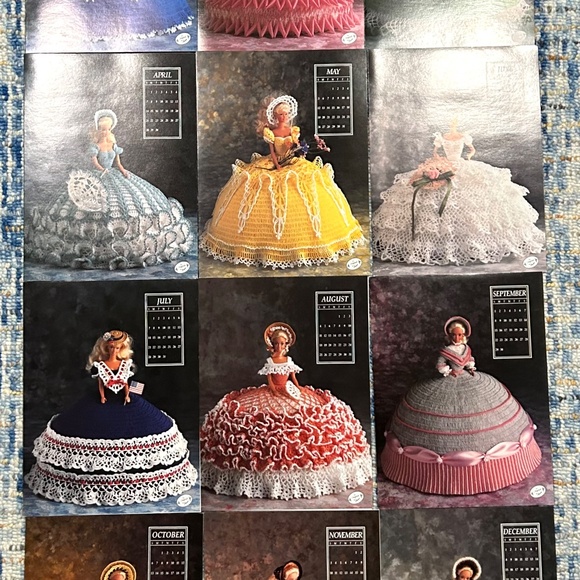 1991 Annie's Calendar Bed Doll Collector Pattern Complete Crochet  Bonus Bridal! - Picture 2 of 6